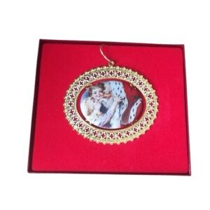 Vintage Victorian “Santa Kiss” Ornament